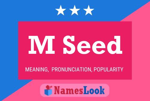 M Seed Namensposter