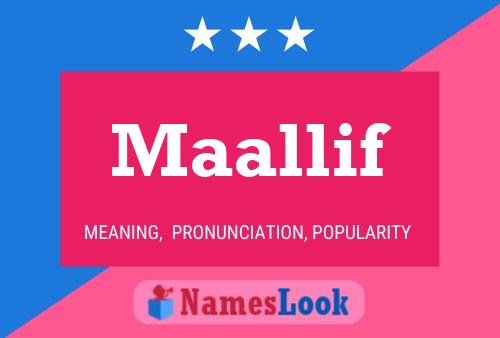 Maallif Namensposter