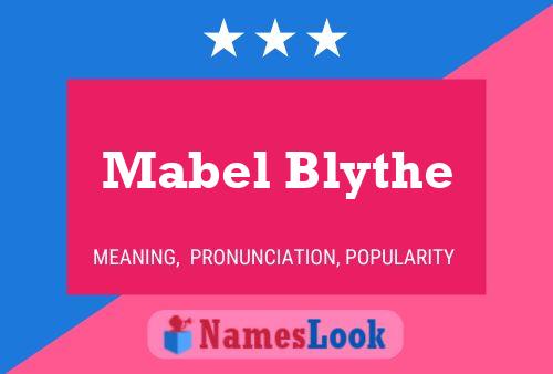 Mabel Blythe Namensposter