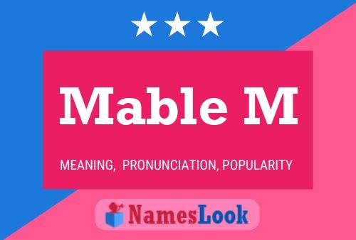 Mable M Namensposter