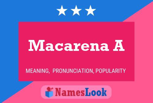 Macarena A Namensposter