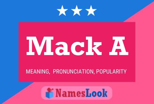 Mack A Namensposter