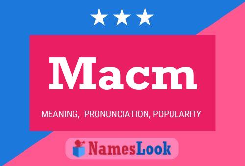 Macm Namensposter