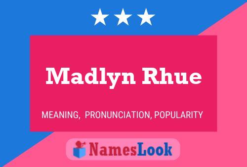 Madlyn Rhue Namensposter