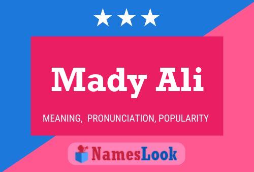 Mady Ali Namensposter