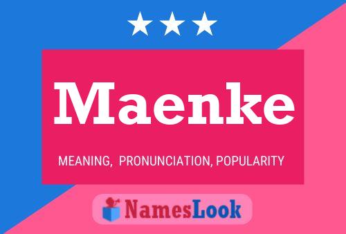 Maenke Namensposter