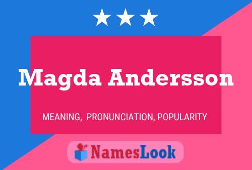 Magda Andersson Namensposter