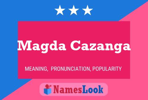 Magda Cazanga Namensposter