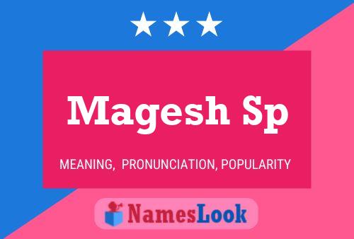 Magesh Sp Namensposter