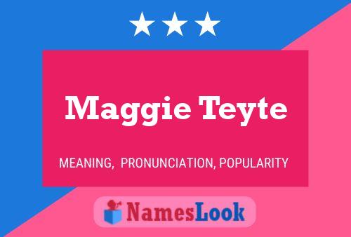 Maggie Teyte Namensposter