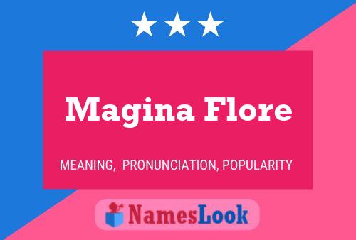 Magina Flore Namensposter