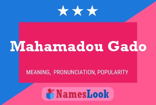 Mahamadou Gado Namensposter