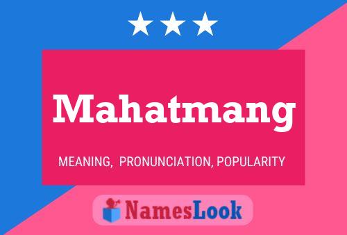 Mahatmang Namensposter