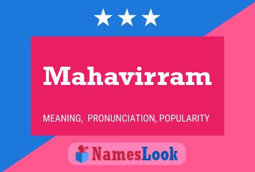 Mahavirram Namensposter