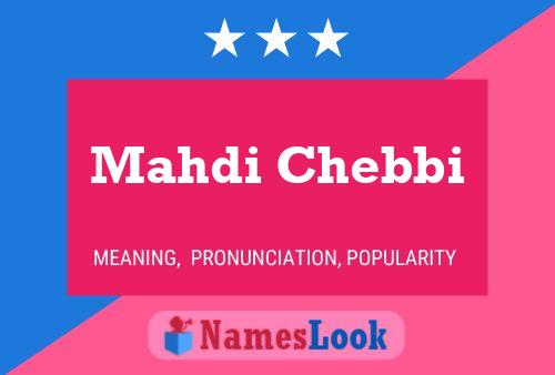 Mahdi Chebbi Namensposter