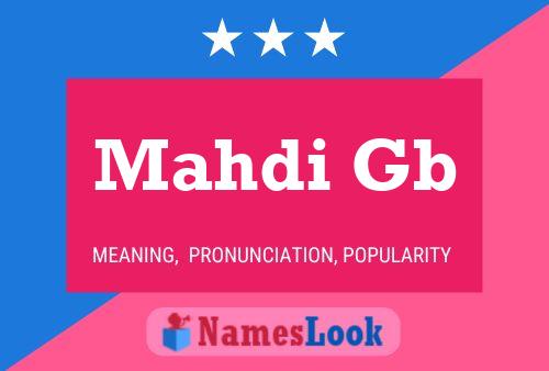 Mahdi Gb Namensposter