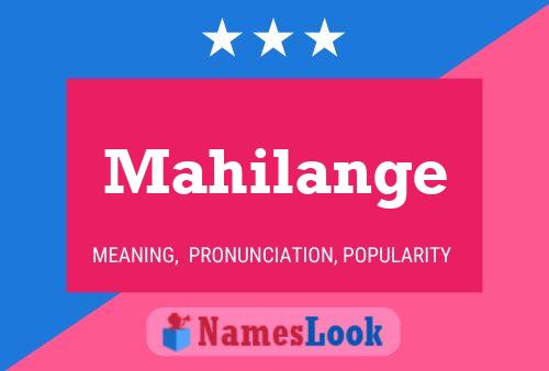 Mahilange Namensposter