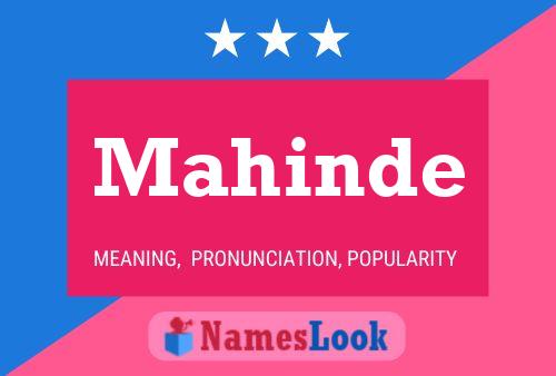 Mahinde Namensposter