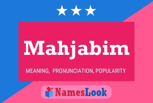 Mahjabim Namensposter