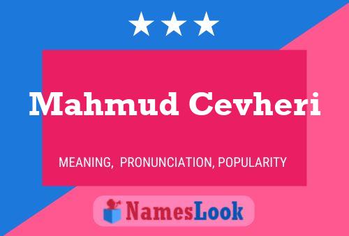 Mahmud Cevheri Namensposter