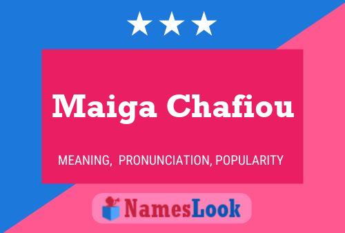 Maiga Chafiou Namensposter