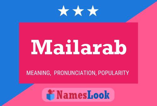 Mailarab Namensposter