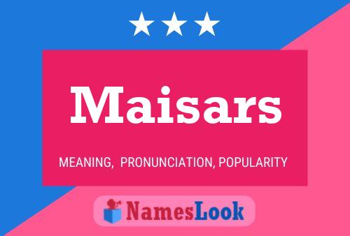 Maisars Namensposter