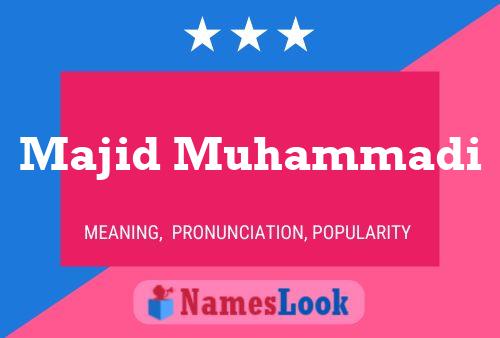 Majid Muhammadi Namensposter