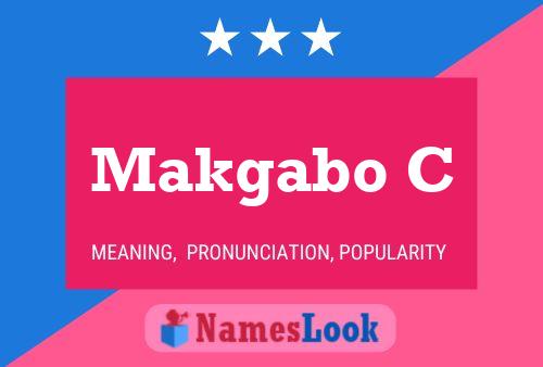 Makgabo C Namensposter