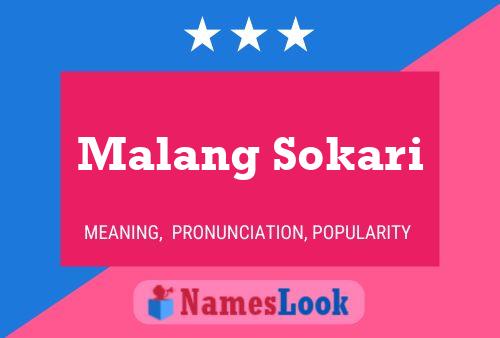 Malang Sokari Namensposter