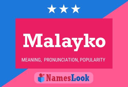 Malayko Namensposter