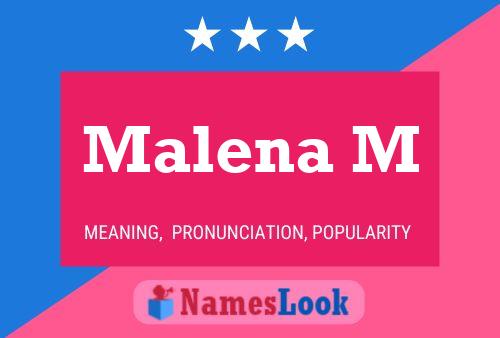 Malena M Namensposter