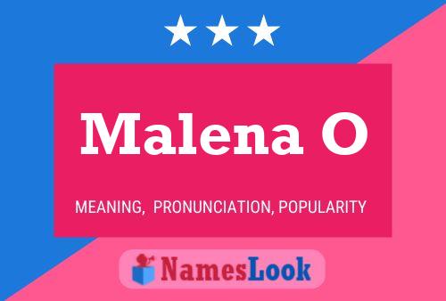 Malena O Namensposter