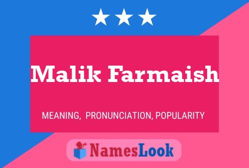 Malik Farmaish Namensposter