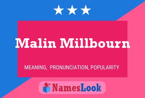 Malin Millbourn Namensposter