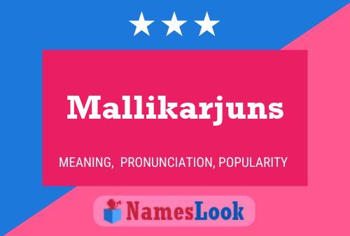 Mallikarjuns Namensposter