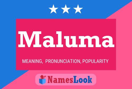 Maluma Namensposter