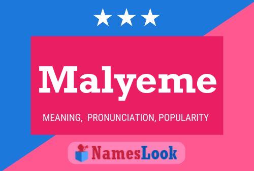 Malyeme Namensposter