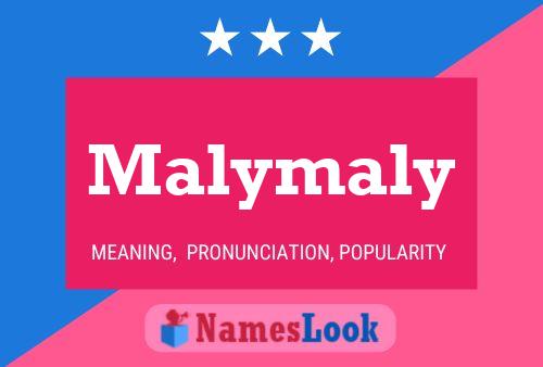 Malymaly Namensposter