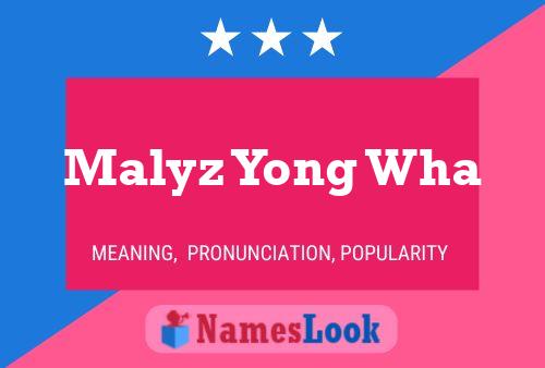 Malyz Yong Wha Namensposter