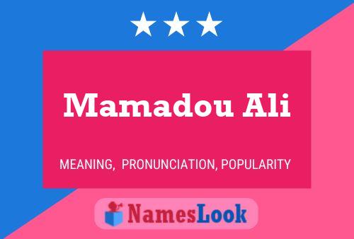 Mamadou Ali Namensposter