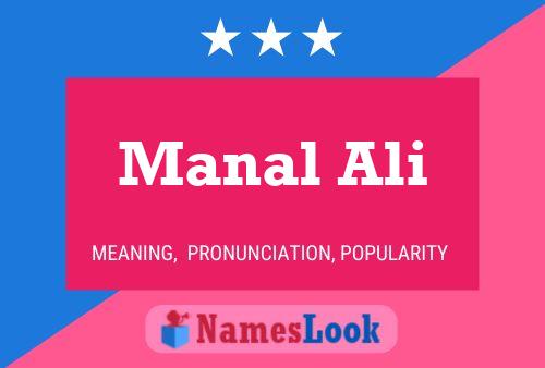 Manal Ali Namensposter