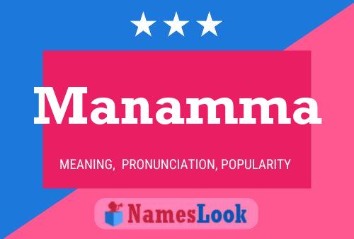 Manamma Namensposter