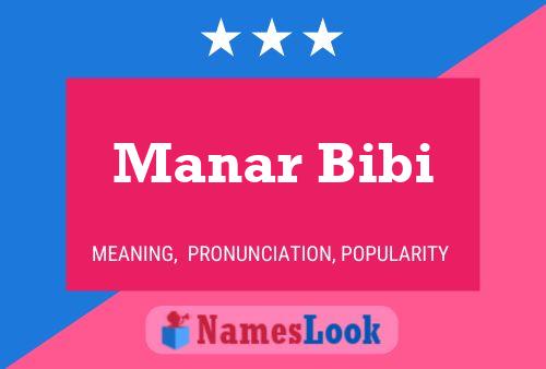 Manar Bibi Namensposter