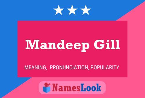 Mandeep Gill Namensposter