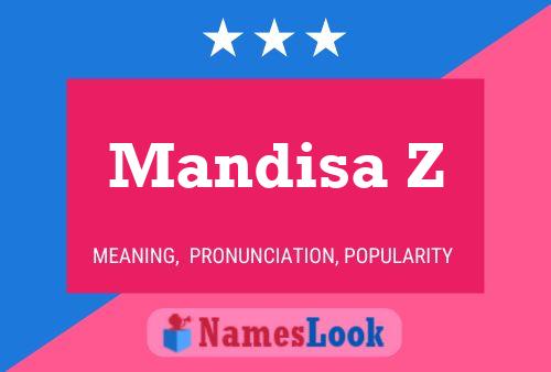 Mandisa Z Namensposter