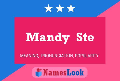 Mandy  Ste Namensposter