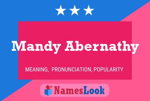 Mandy Abernathy Namensposter