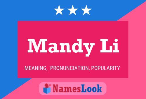 Mandy Li Namensposter