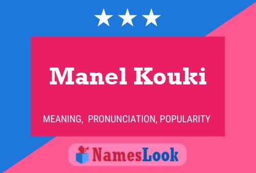 Manel Kouki Namensposter